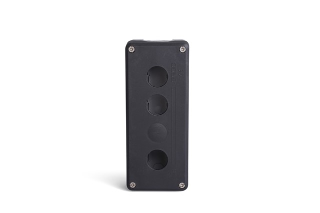 P Series Plastic 4 Holes EMPTY Black-Grey Control Box